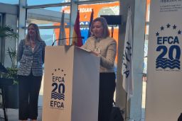 Hoy, en Vigo, en la sede de la Agencia Europea de Control de Pesca