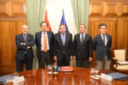Hoy, en la reunión con la Asociación Española de Exportadores e Industriales de Aceituna de Mesa (ASEMESA)