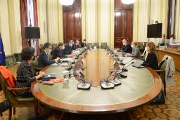 Hoy, en la sede del Ministerio 