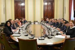 Hoy, en la sede del ministerio