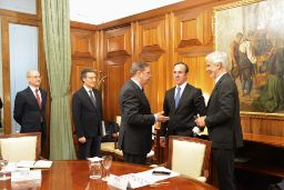 Hoy, en una reunión con la Federación de Industrias de Alimentación y Bebidas 