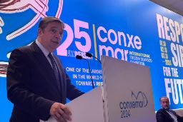 Hoy, en la inauguración de la feria Conxemar 2024  