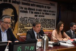 Durante su comparecencia en la Comisión de Pesca del Senado 