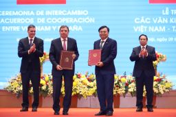 Hoy, en Hanoi, en el marco de la visita del presidente del Gobierno