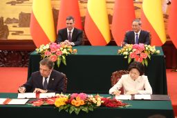 Hoy, en el marco del viaje oficial del presidente del Gobierno a China