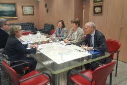 Hoy, en la sede de la Secretaría General de Pesca