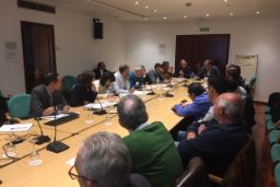 Hoy, en la sede de la Secretaría General de Pesca 