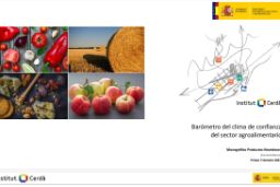 Datos del barómetro del clima de confianza en el sector agroalimentario 