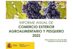 Publicado el Informe Anual de Comercio Exterior 2022 del Ministerio de Agricultura, Pesca y Alimentación