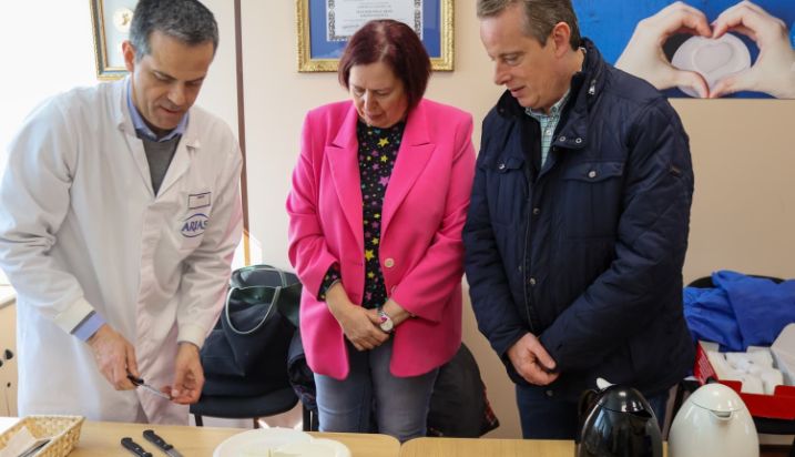 Hoy, durante una visita a explotaciones agrarias en Asturias