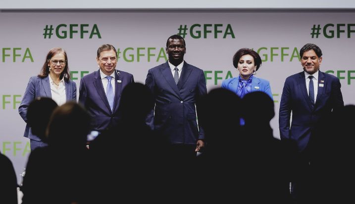 Hoy, en Berlín, en un evento de la FAO sobre la gestión del agua