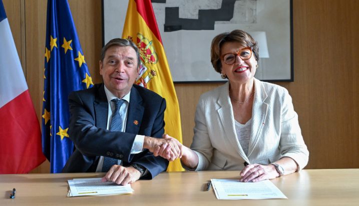 Hoy, en el marco de la visita de Estado del presidente Macron a España