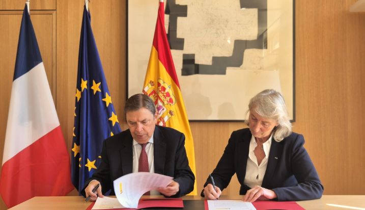 Hoy, en el marco de la visita de Estado del presidente Macron a España
