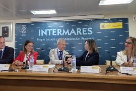 Hoy, en un acto celebrado a bordo del buque de formación Intermares 