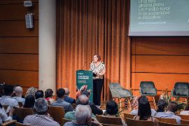 Hoy, en la inauguración del X Encuentro de Agripoolers, en Valencia