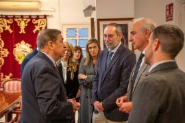 Hoy, durante una visita a la provincia de Huelva  