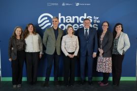 Hoy, en la clausura de la jornada de la jornada Hands for the Oceans