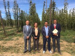 EN UN ACTO DE CERVECEROS DE ESPAÑA, EN VILLANUEVA DEL CARRIZO (LEÓN)