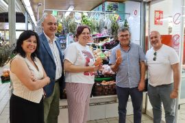 Hoy, en una visita a explotaciones agrarias en Ibiza y Formentera