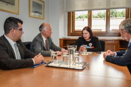 Hoy, en la sede del ministerio 