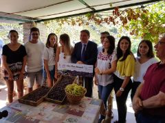 HOY, EN SU VISITA A LA ASOCIACIÓN MOSCATEL, EN ALMÁCHAR (MÁLAGA)