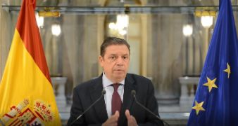 Hoy a la entrada del Consejo Consultivo de Política Agrícola 