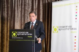 Hoy, en la clausura de la Asamblea General de Cooperativas Agroalimentarias de España (CAE)