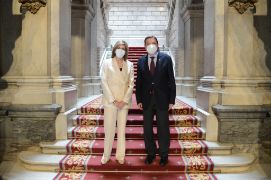 Hoy, en una reunión en Madrid