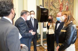 Hoy, en la sede del ministerio 