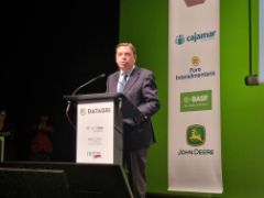 Hoy, en la inauguración de Datagri 2021, en Lleida 