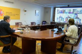 HOY, EN UNA REUNIÓN MANTENIDA POR VIDEOCONFERENCIA