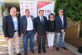 Hoy, en la clausura de las jornadas del grupo de trabajo del sector agroalimentario UGT-FICA, en Córdoba
