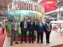 Hoy, en una visita a la Feria Internacional de Producción Animal de Zaragoza  