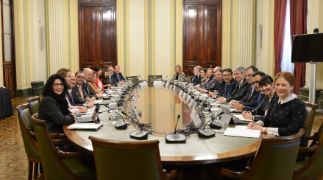 Hoy, en la sede del ministerio