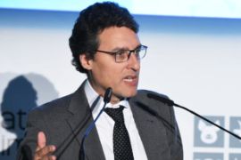 Hoy, en la sede de la Oficina española de patentes y marcas 

