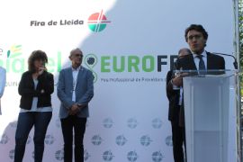 HOY, EN LA INAUGURACIÓN DE LA FIRA DE SANT MIQUEL, EN LLEIDA 