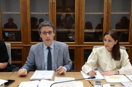 Hoy, en la sede del ministerio