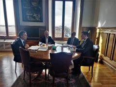 Hoy, en la sede del ministerio 