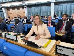 Hoy, en la inauguración del Comité de Pesca de la FAO en Roma