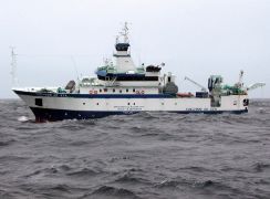 A bordo del buque Vizconde de Eza
