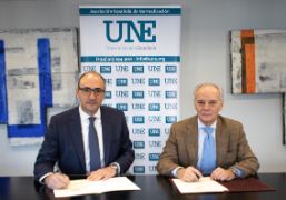 Hoy en la sede de la Asociación Española de Normalización (UNE)