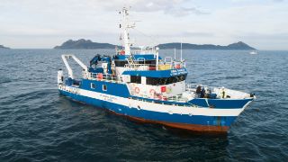 A bordo del buque oceanográfico Emma Bardán 