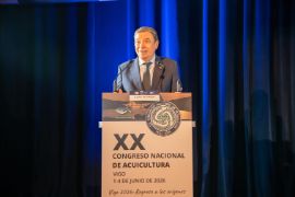 Hoy, en Vigo, en la inauguración del XX Congreso Nacional de Acuicultura 
