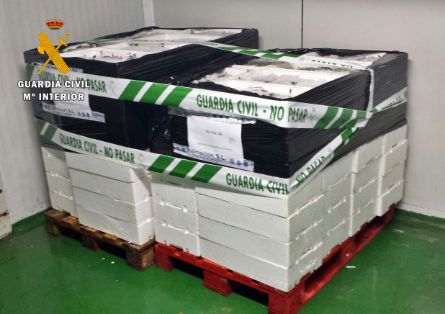 El SEPRONA de la Guardia Civil interviene más de 500 kilogramos de pescado, no apto para el consumo.
