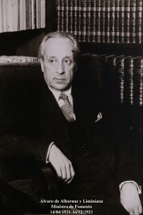Álvaro de Albornoz y Limiana (14-04-1931 a 16-12-1931). Foto: Valentín Álvarez.