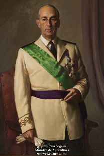 Carlos Rein Segura. Ministro de Agricultura (20-07-1945 a 18-07-1951). Pintor: Enrique Segura Iglesias (Sevilla 1906-Madrid 1994)Foto: Valentín...