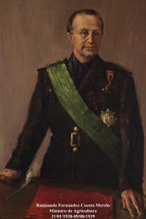 Raimundo Fernández-Cuesta Merelo. Ministro de Agricultura (31-01-1938 a 09-08-1939). Pintor: Antonio Gómez Cano (Murcia 1912-1985). Foto: Valentín...