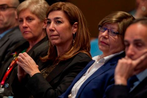 De izq. a dcha. Margarita Pérez Martín, Directora Gral. de Pesca y Acuicultura de la Junta de Andalucía; Susana Rodríguez Carballo, Directora...