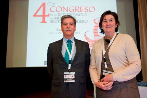 De izq a drha. Carlos Larrañaga Ces, Director General de Ordenación Pesquera y Pilar Pereda Pérez, Directora General de Pesca de Cantabria