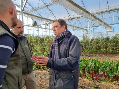 En su visita a Finca Hualdo, en El Carpio de Tajo (Toledo)
